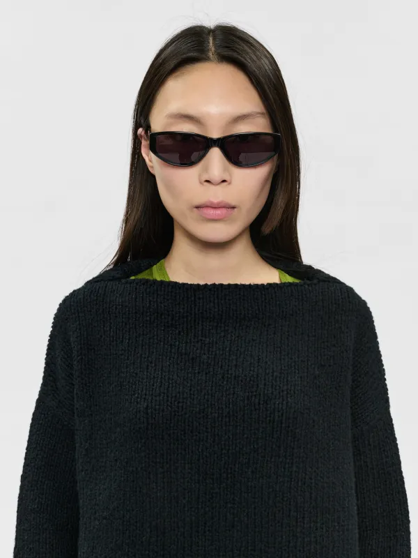 Chunky Boatneck Jet made by 6397