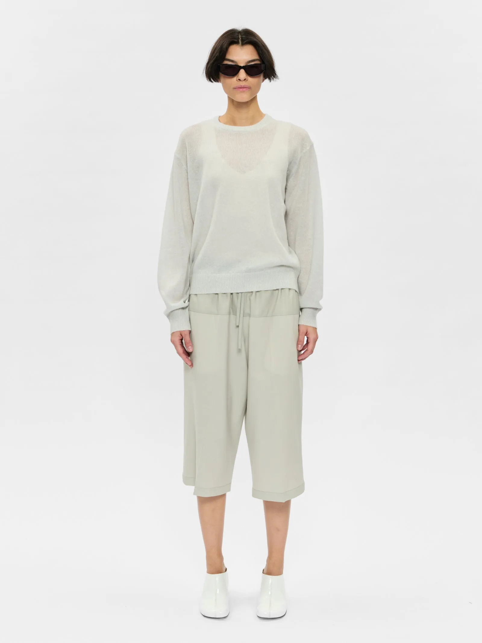 Sheer Crew Neck Stone sold by 6397