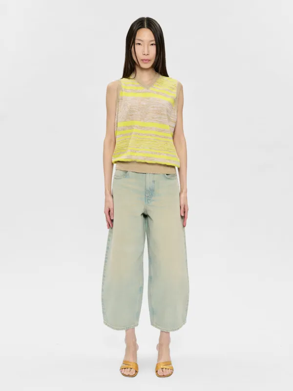 Twisted Vest Lemon Stripe made by 6397