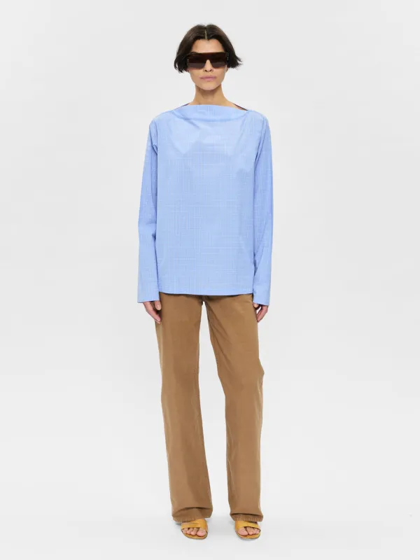 Bateau Shirt Blue Check made by 6397