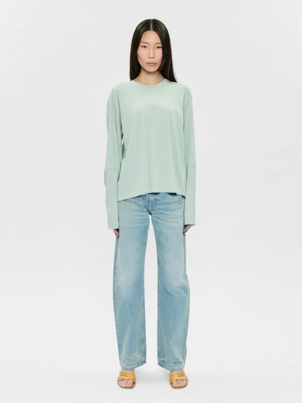 Coverstitch L/S T Sea Glass made by 6397