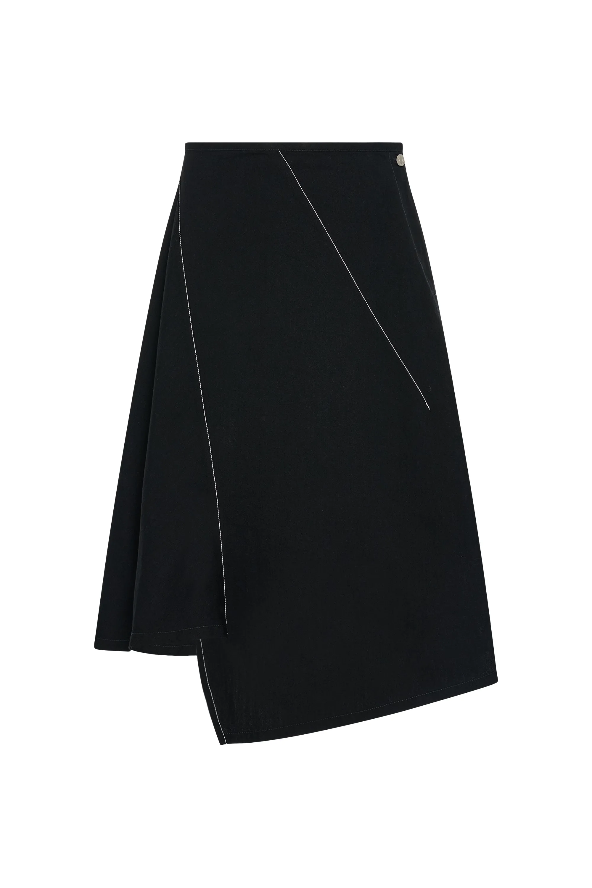 Diagonal Denim Skirt Jet sold by 6397 product image thumbnail 4