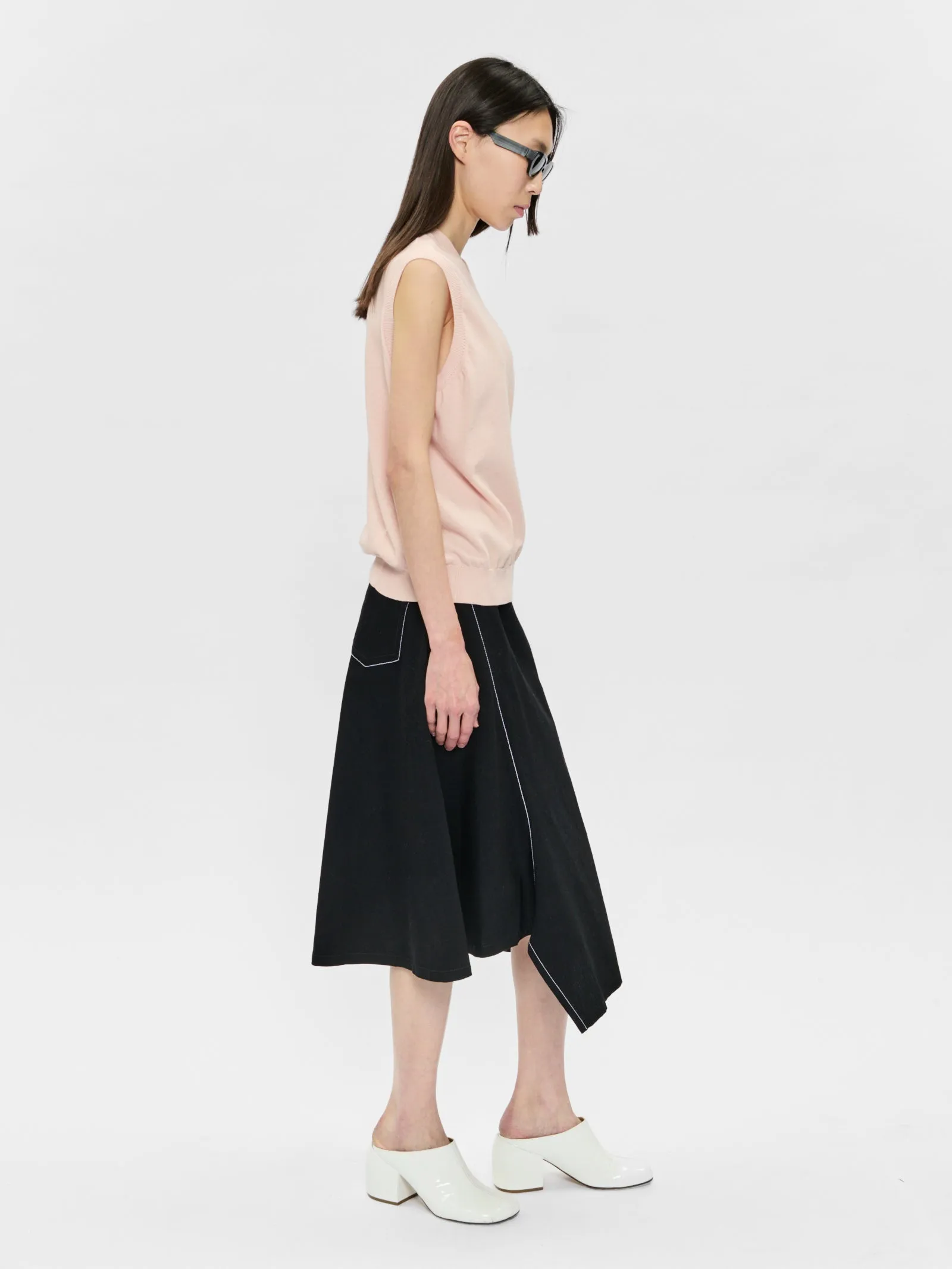 Diagonal Denim Skirt Jet sold by 6397 product image thumbnail 2