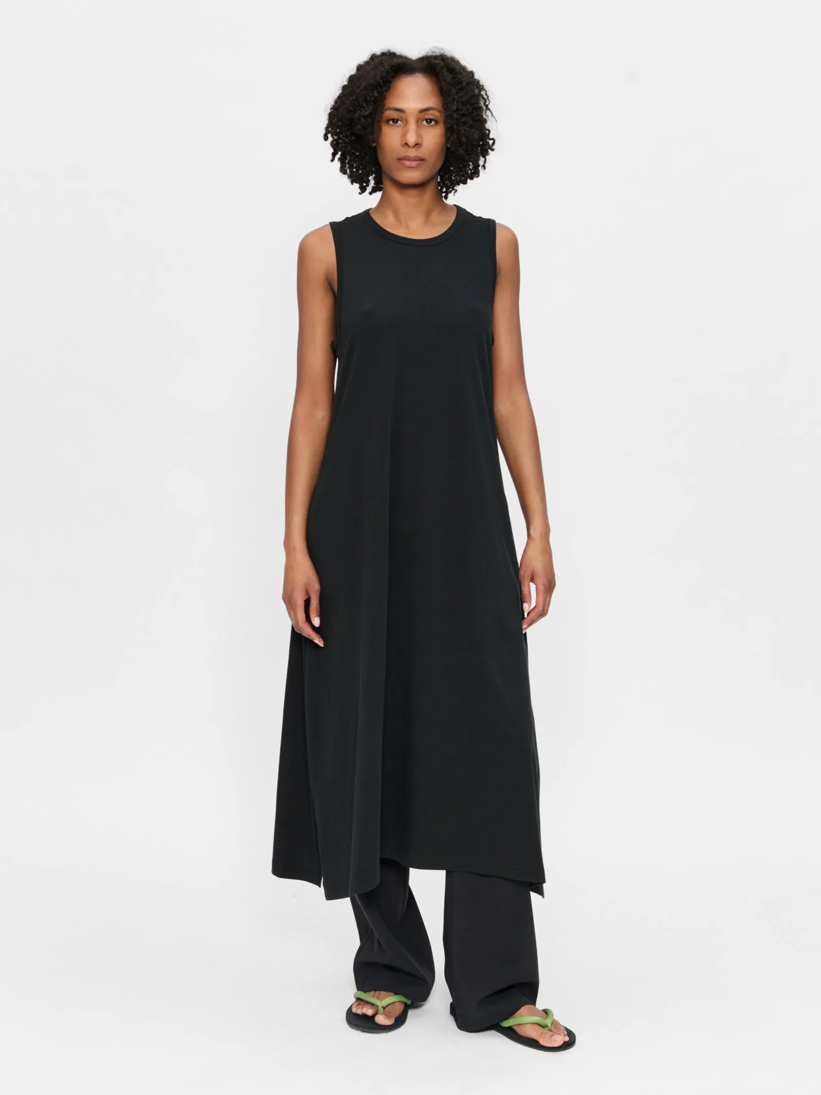Sleeveless Dress in Jet Black sold by 6397