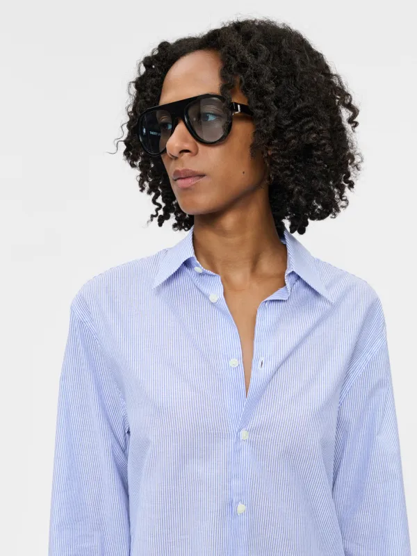 Dress Shirt French Blue Stripe made by 6397