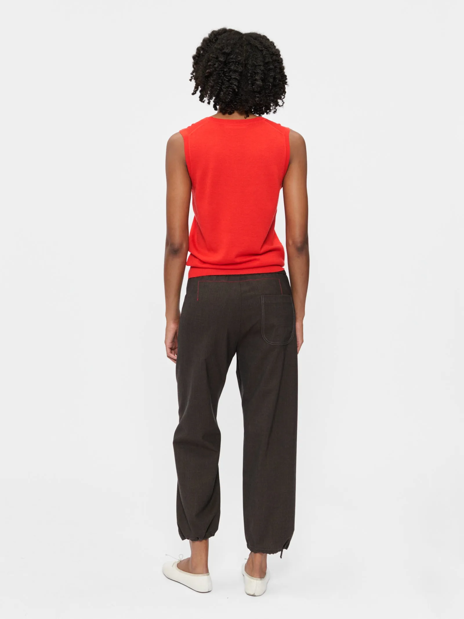 Scoop Neck Vest Orange Red sold by 6397 product image thumbnail 3