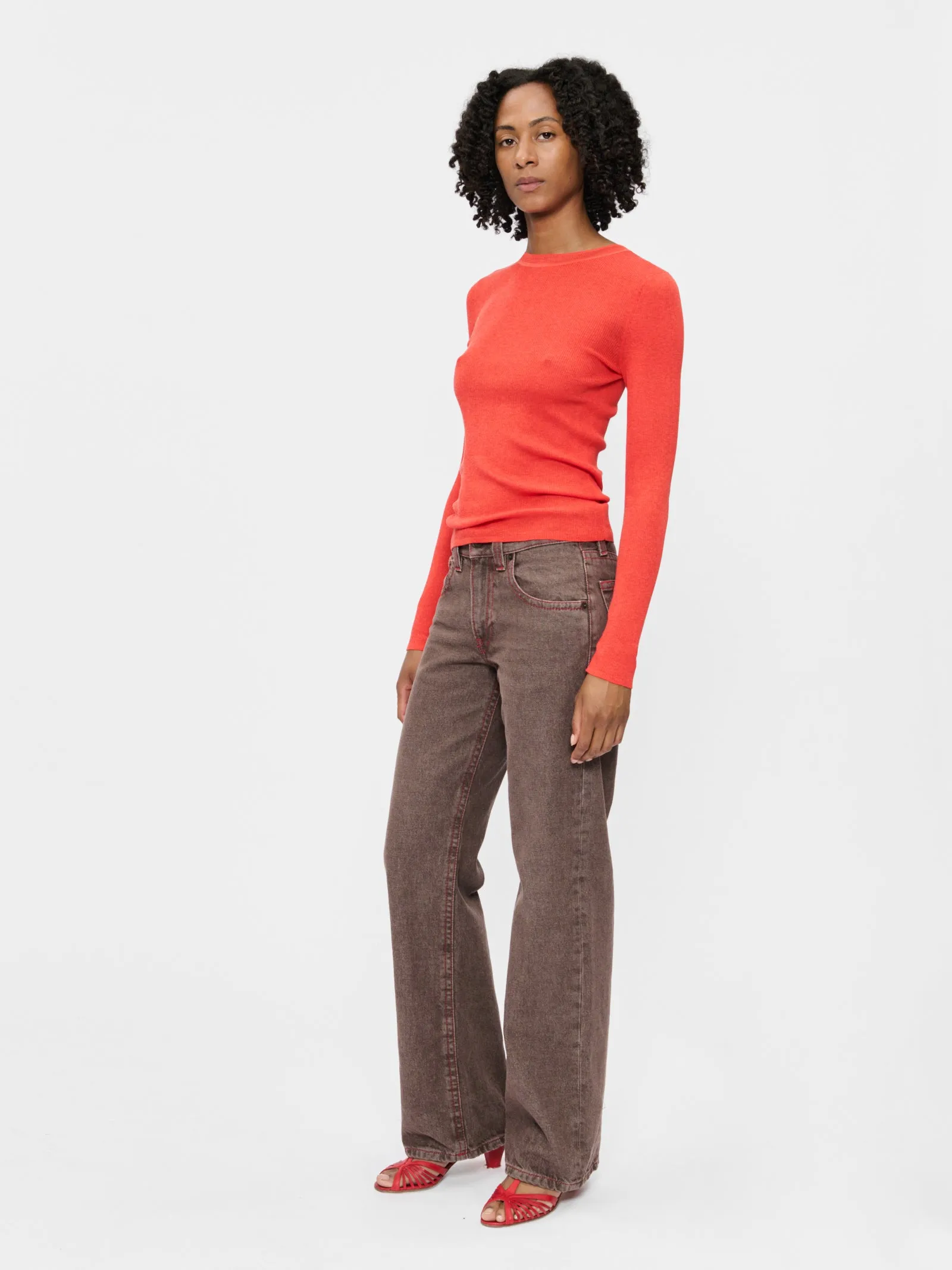 L/S Heirloom T Orange Red sold by 6397