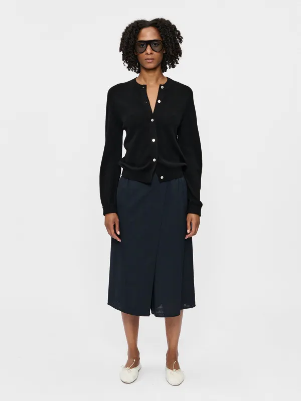 The Wrap Short Navy Tartan made by 6397