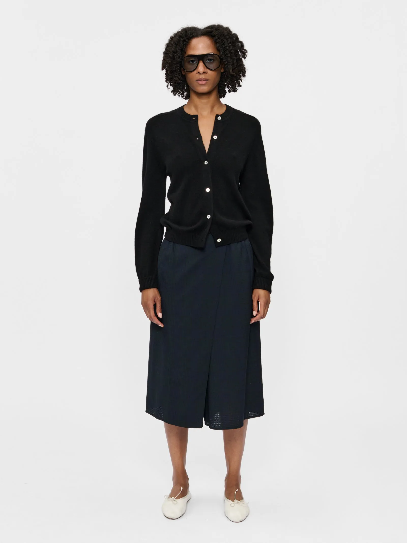 The Wrap Short Navy Tartan sold by 6397