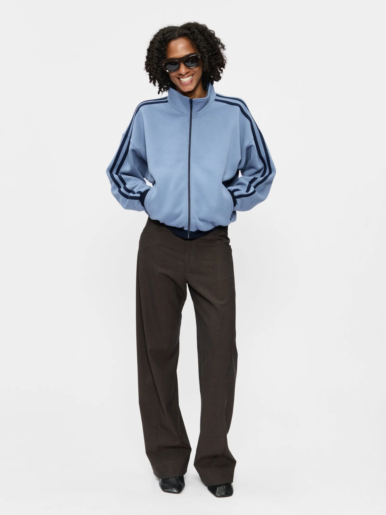 Fleecy Track Zip Up French Blue sold by 6397 product image thumbnail 2