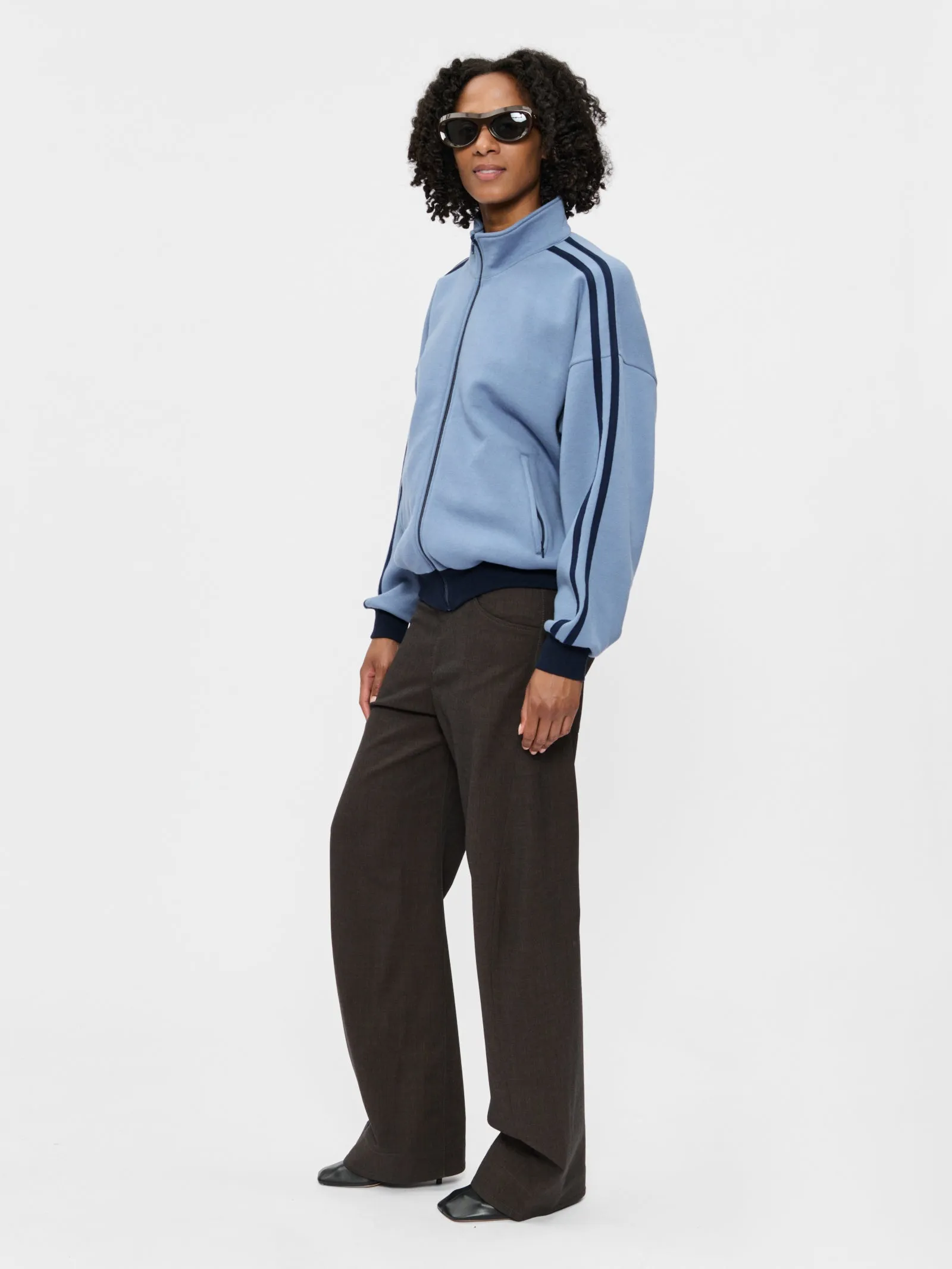 Fleecy Track Zip Up French Blue sold by 6397 product image thumbnail 4
