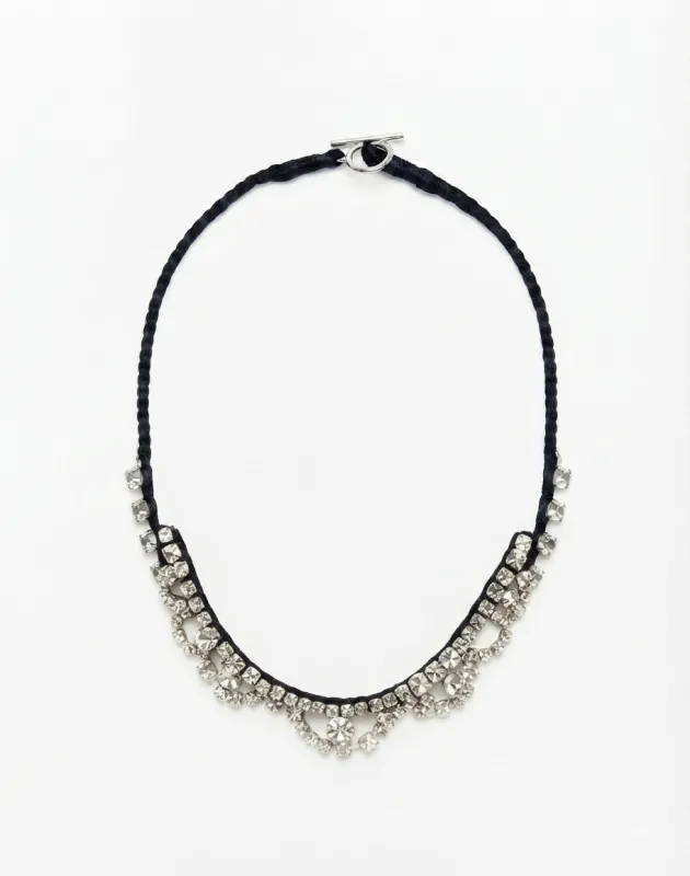 Alyssa Norton One-of-a-Kind Black Silk Choker made by 6397