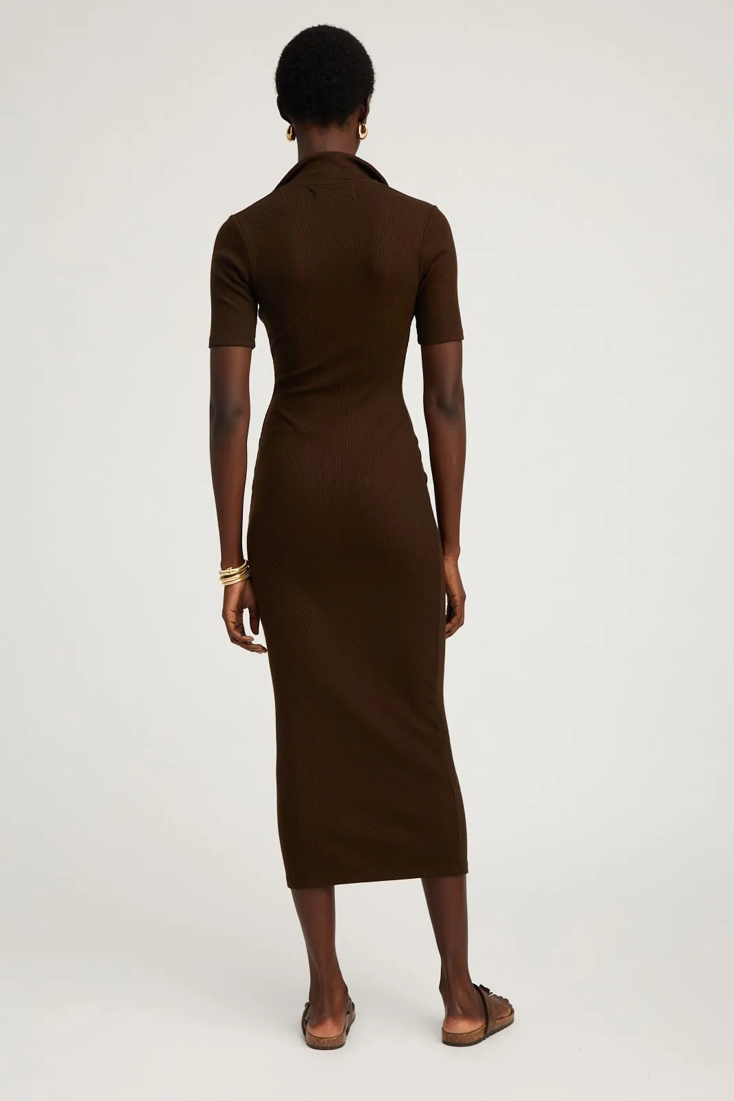 Americano Rib Polo Maxi Dress sold by SPRWMN product image thumbnail 5