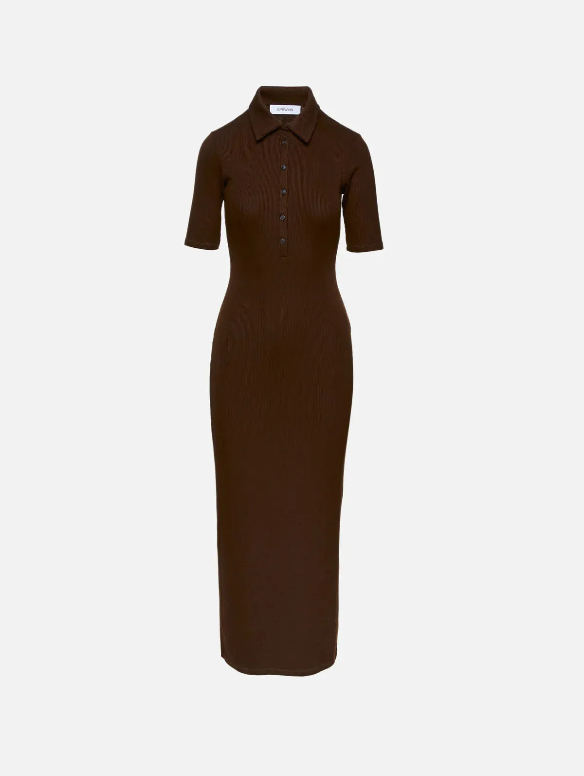 Americano Rib Polo Maxi Dress sold by SPRWMN product image thumbnail 2
