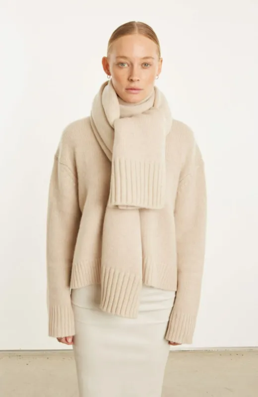 Oat Cashmere Wrap Scarf sold by SPRWMN