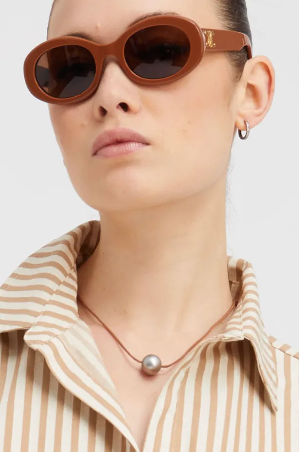 Silver Signature Pearl Choker Necklace sold by SPRWMN