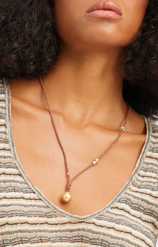 Gold Baroque Drop Necklace sold by SPRWMN