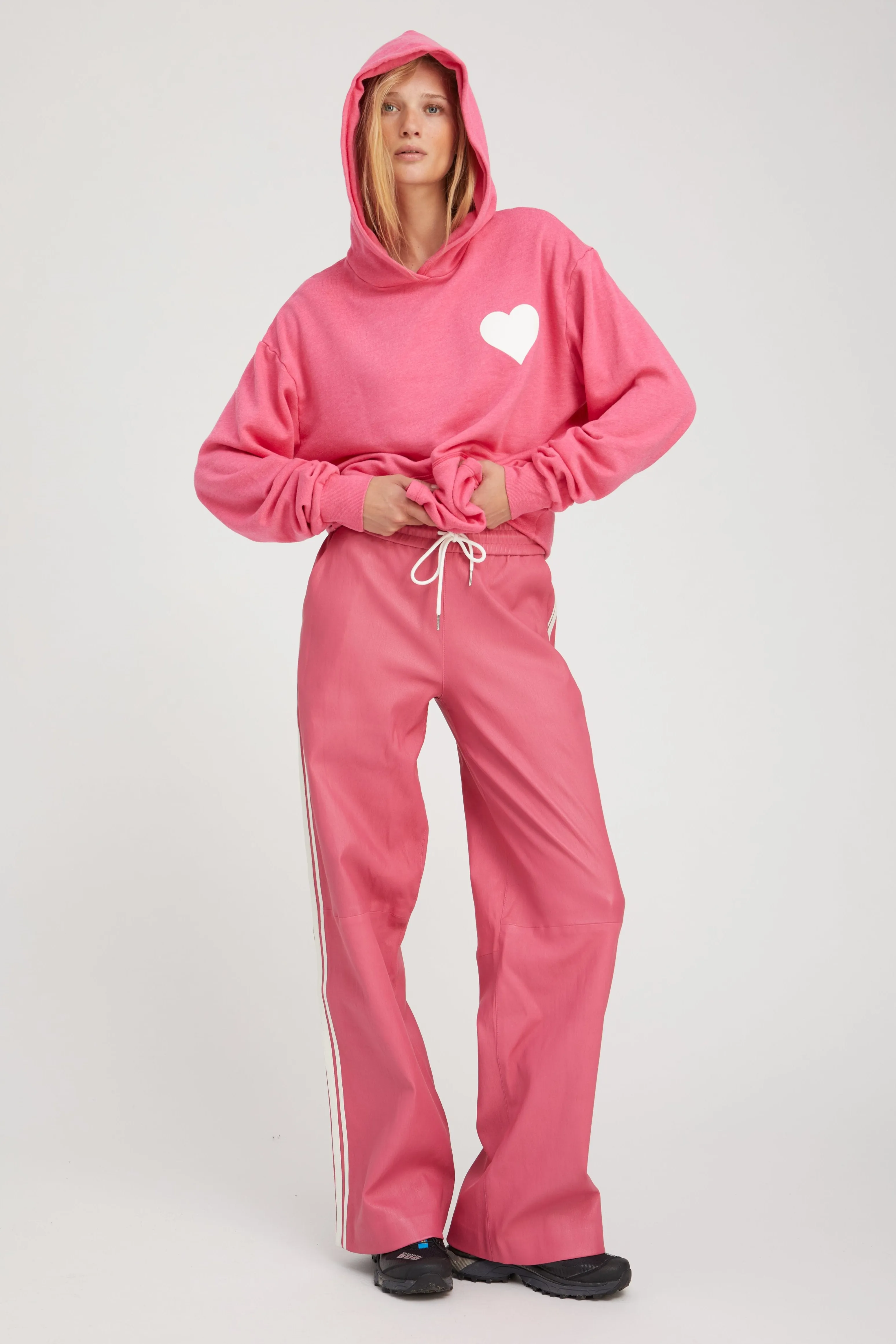 Hot Pink Heart Hoodie sold by SPRWMN product image thumbnail 3