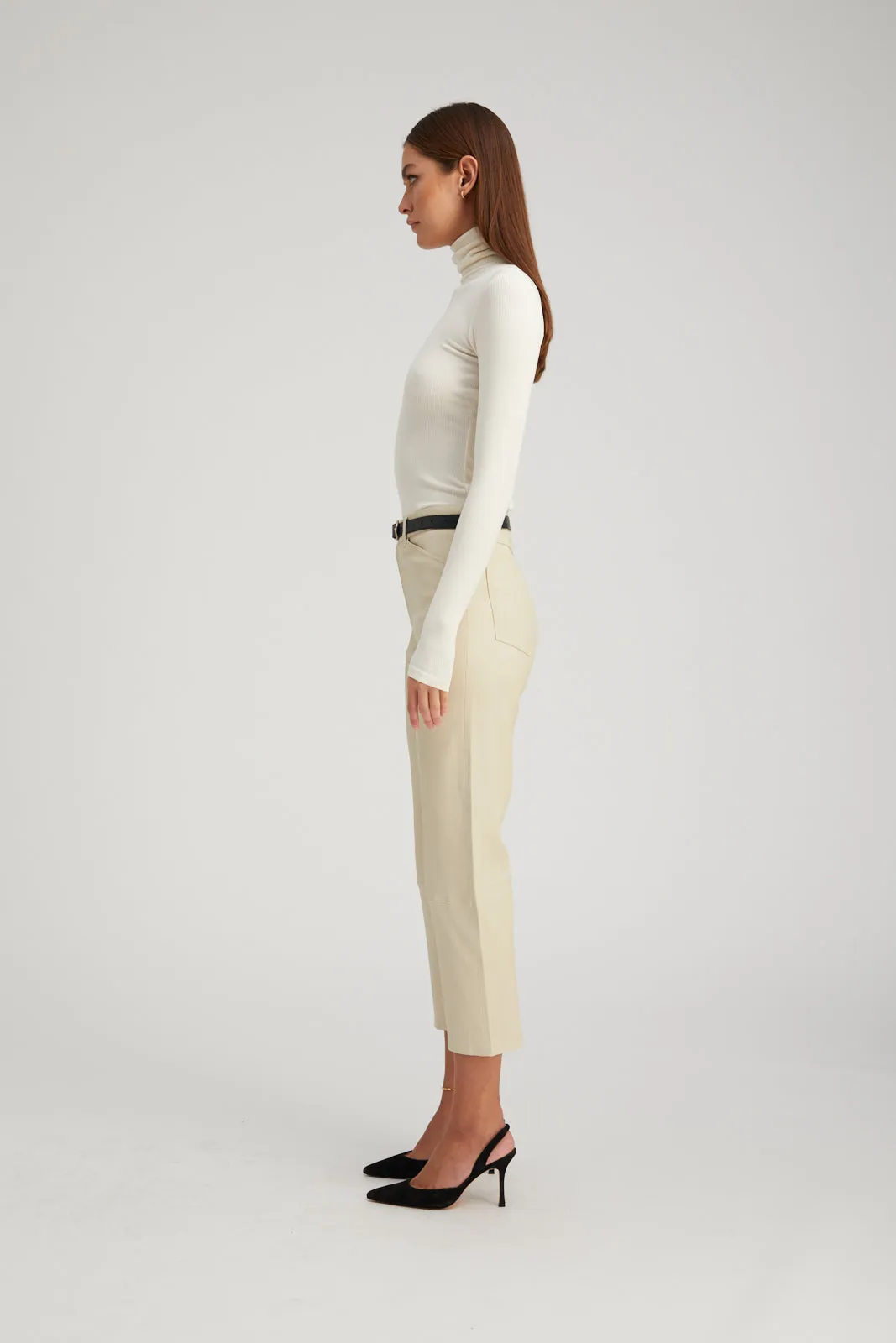 Ecru City Long Sleeve Mock Neck sold by SPRWMN product image thumbnail 3