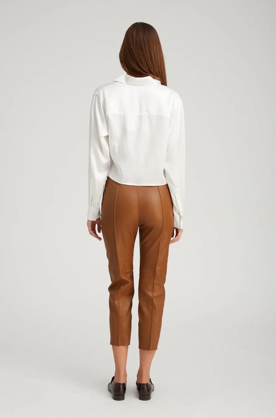 Walnut Leather Joggers sold by SPRWMN product image thumbnail 4