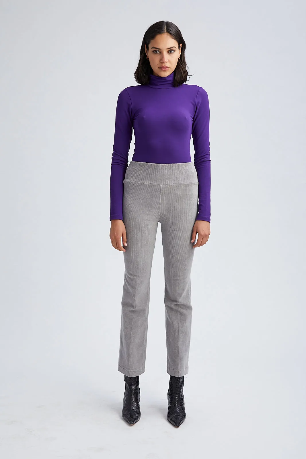 Grey Corduroy Ankle Flare Pants sold by SPRWMN product image thumbnail 3