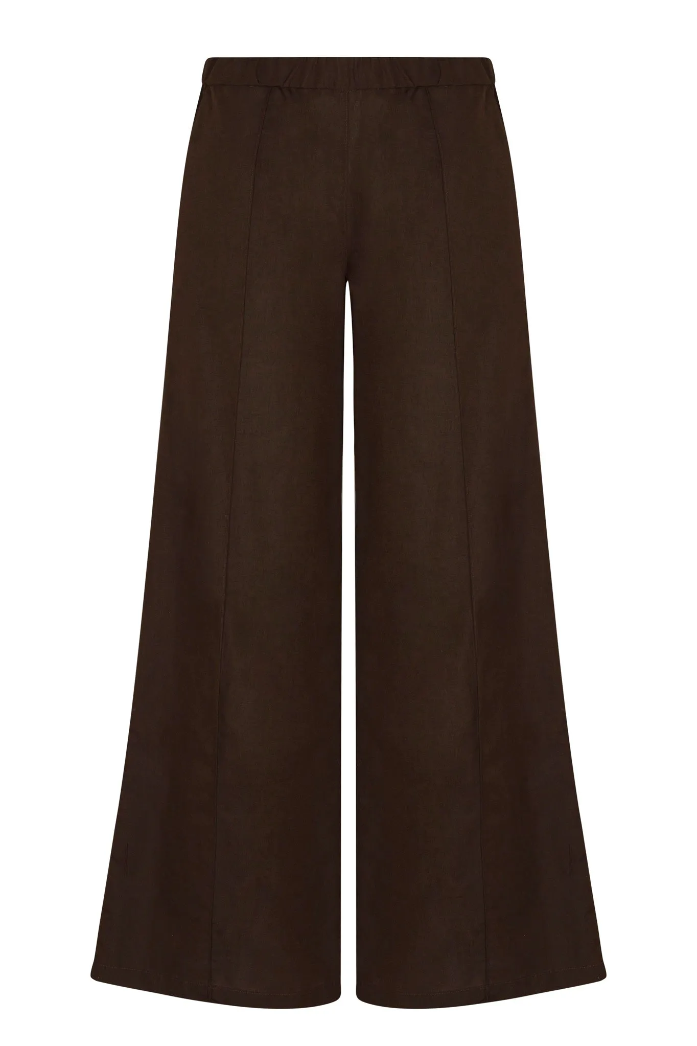 Americano Linen Wide Leg Pintuck Trousers sold by SPRWMN product image thumbnail 2