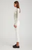 White Corduroy Crop Flare Pants sold by SPRWMN