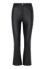 Black Leather 5 Pocket Crop Flare Pants sold by SPRWMN