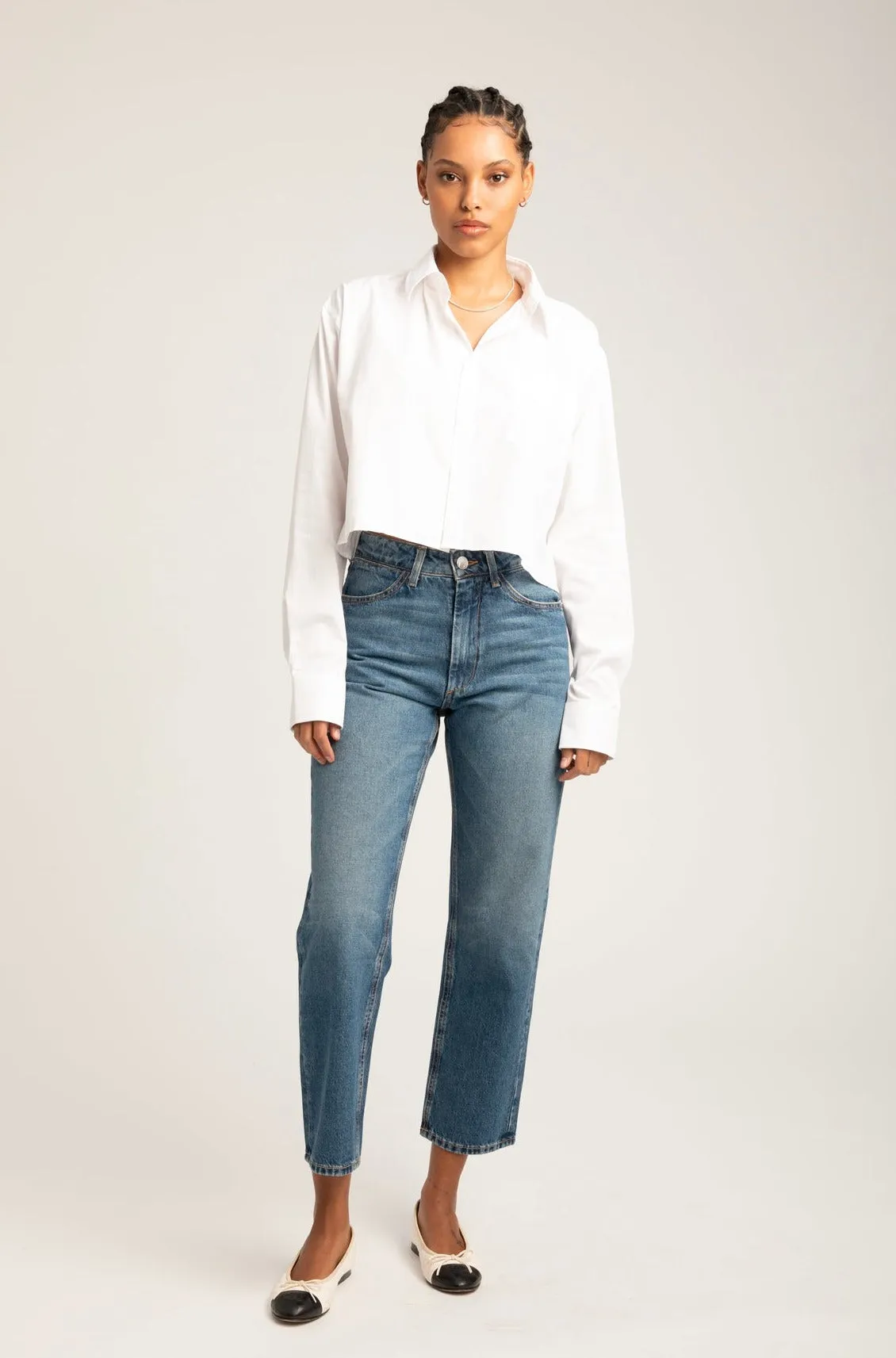 Gainsbourg Cropped Straight Leg Denim sold by SPRWMN