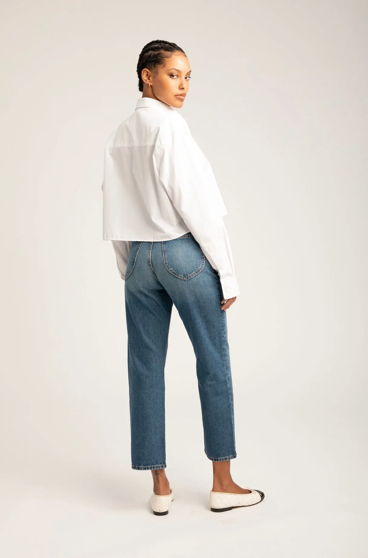 Gainsbourg Cropped Straight Leg Denim sold by SPRWMN product image thumbnail 2