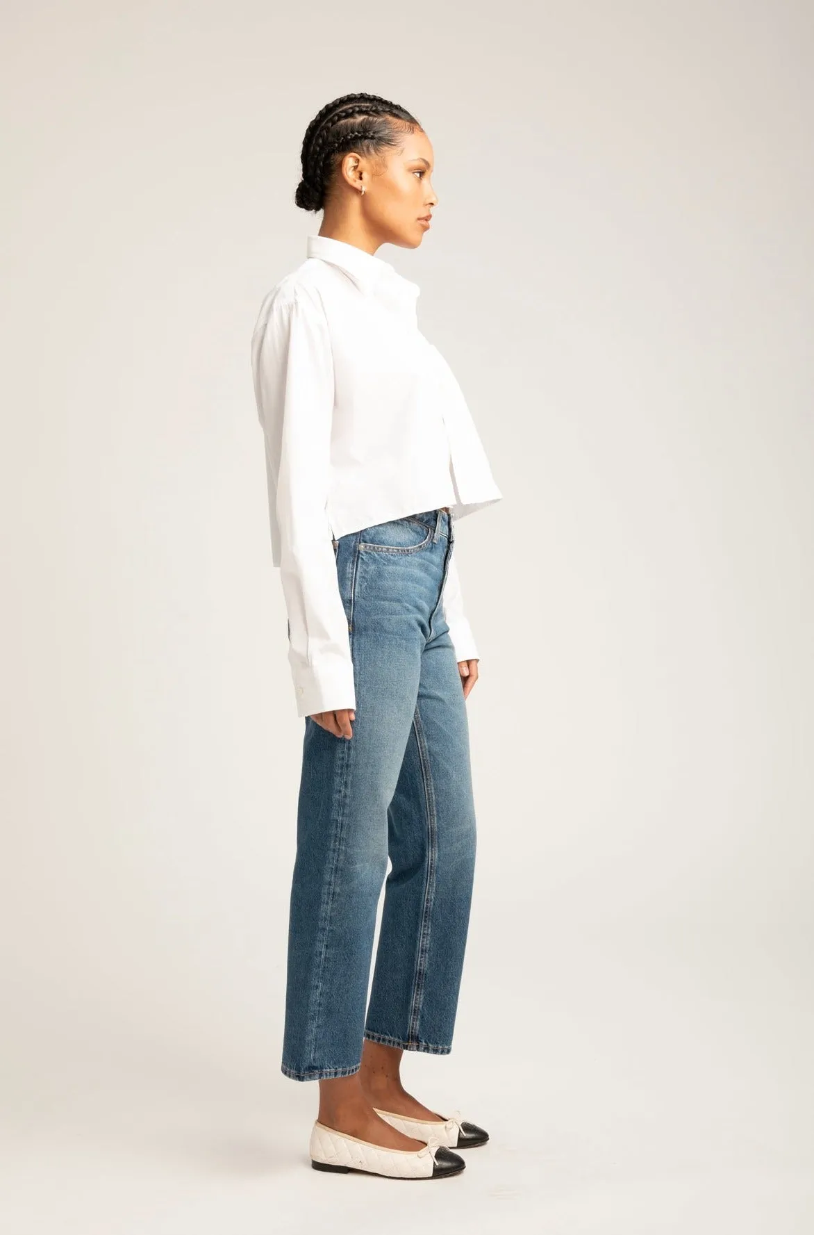 Gainsbourg Cropped Straight Leg Denim sold by SPRWMN product image thumbnail 4