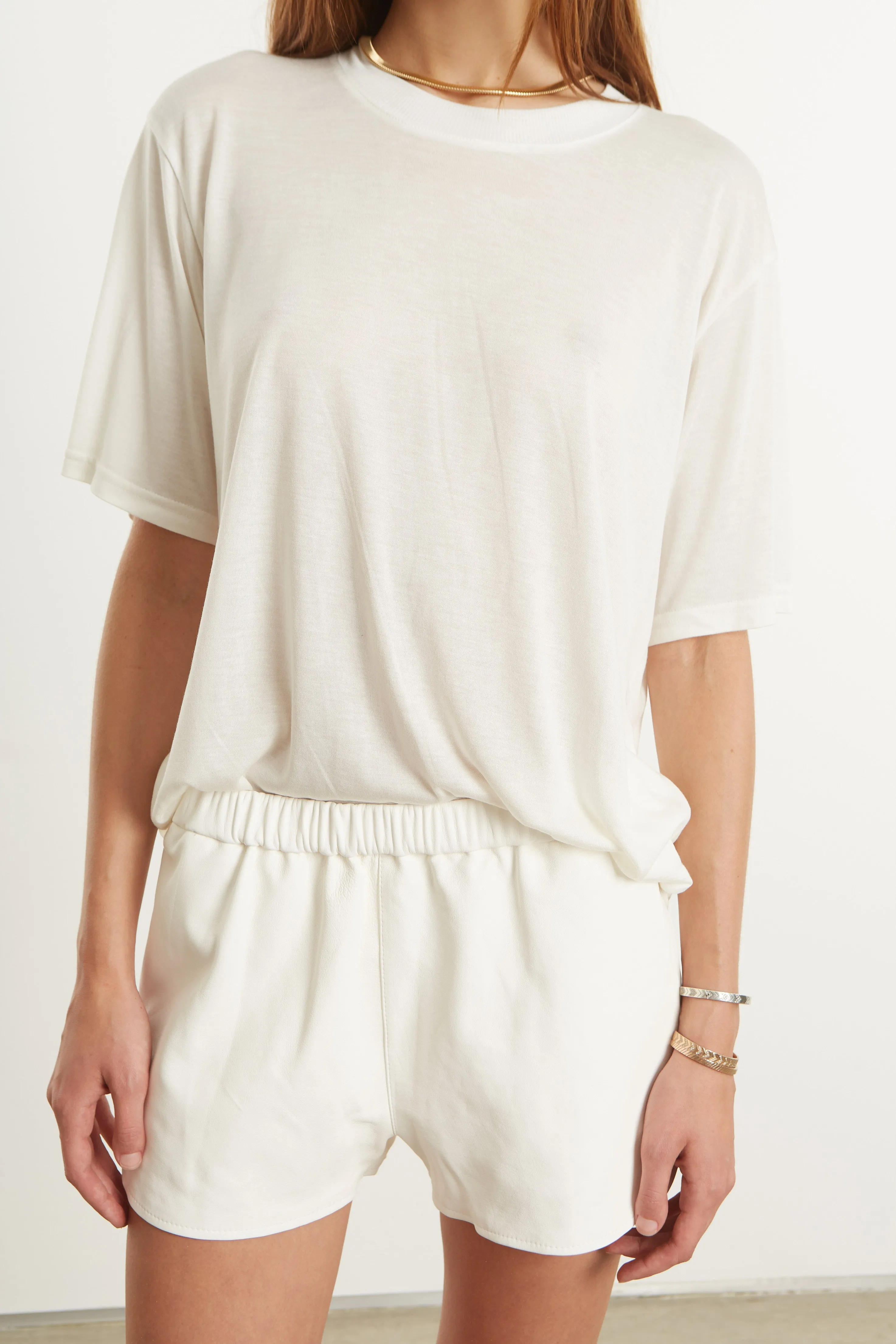 White Rayon Oversized Tee sold by SPRWMN product image thumbnail 2