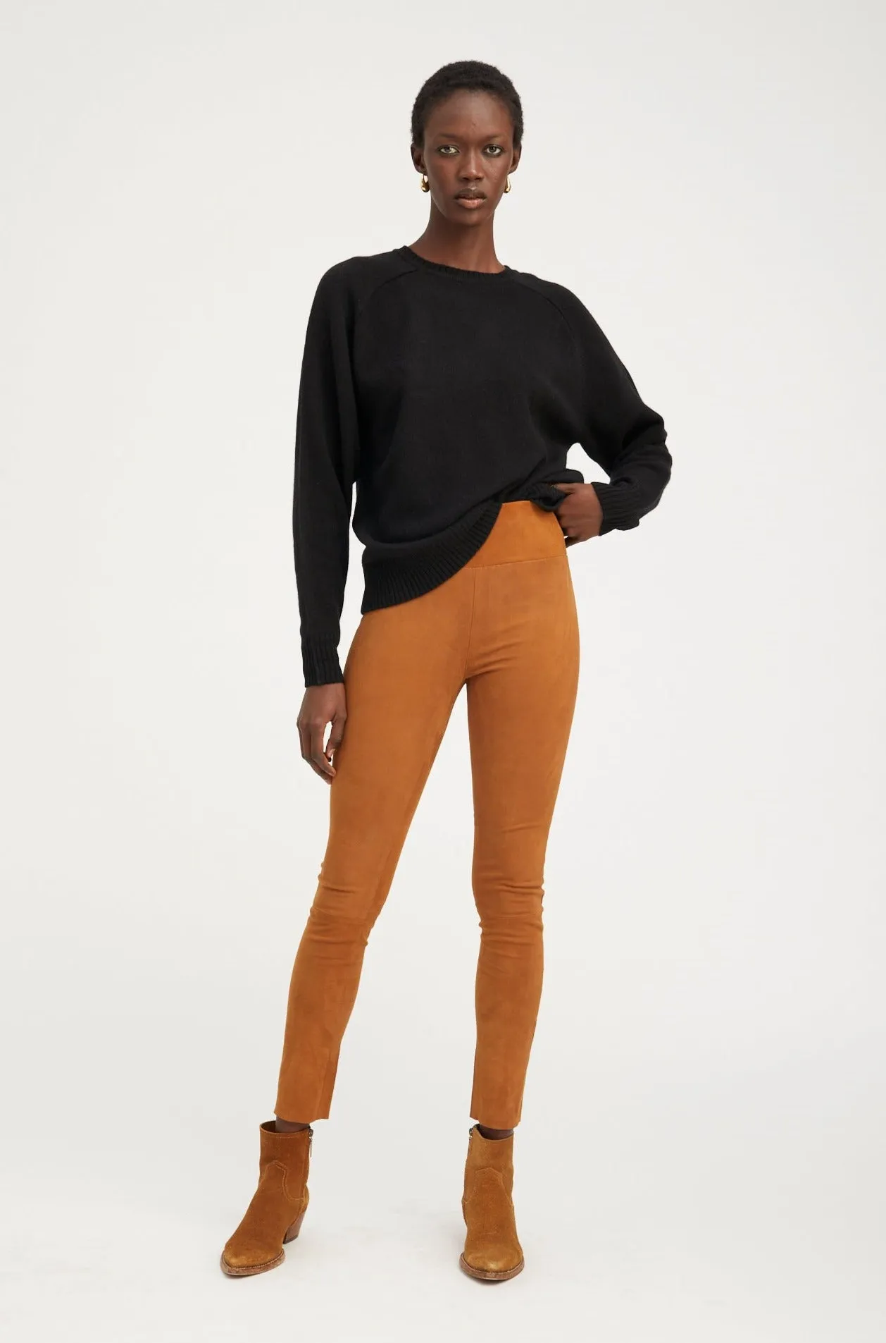 Cognac Suede Ankle sold by SPRWMN product image thumbnail 2