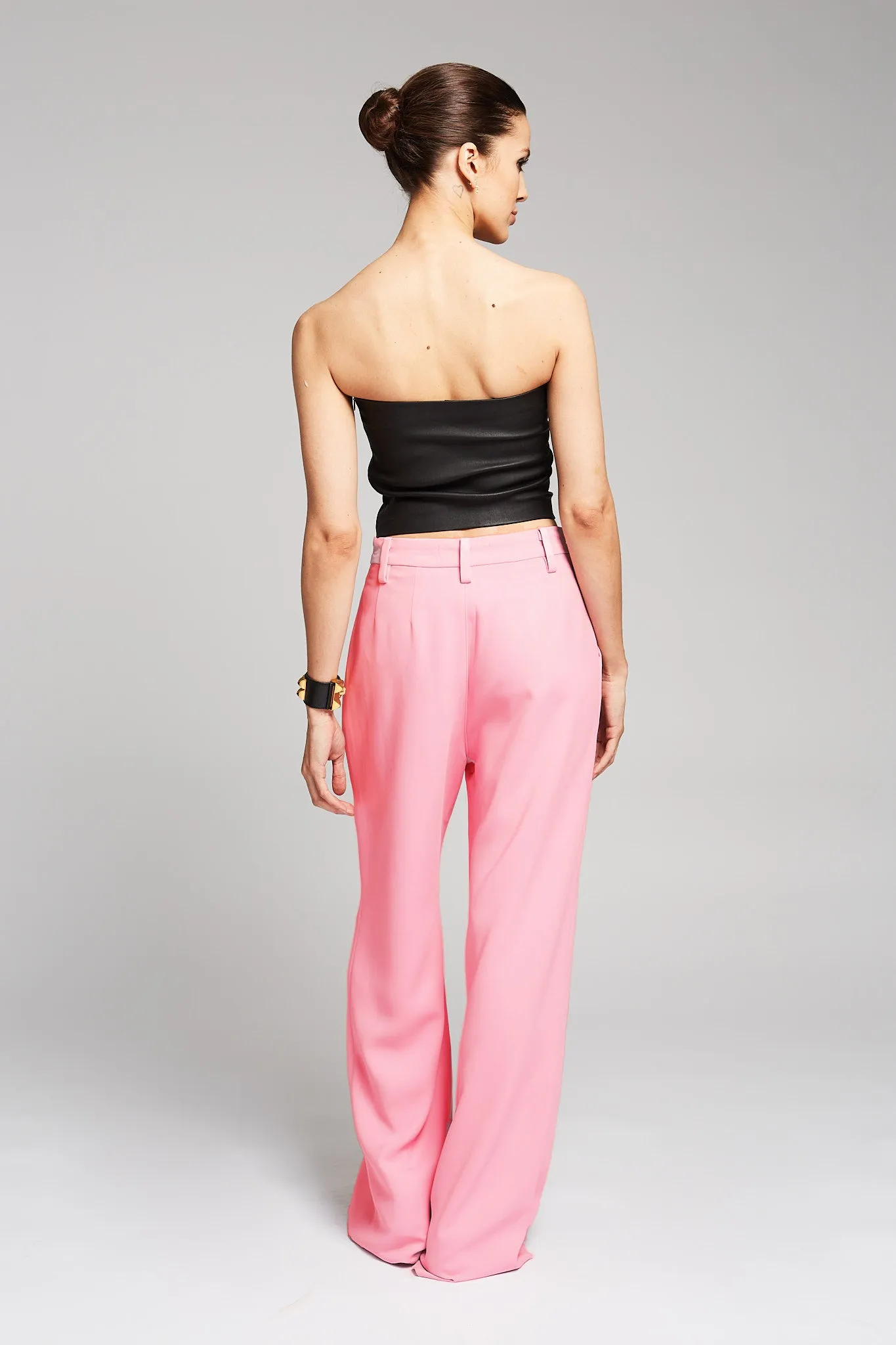 Rose Crepe Pleated Trousers sold by SPRWMN product image thumbnail 3