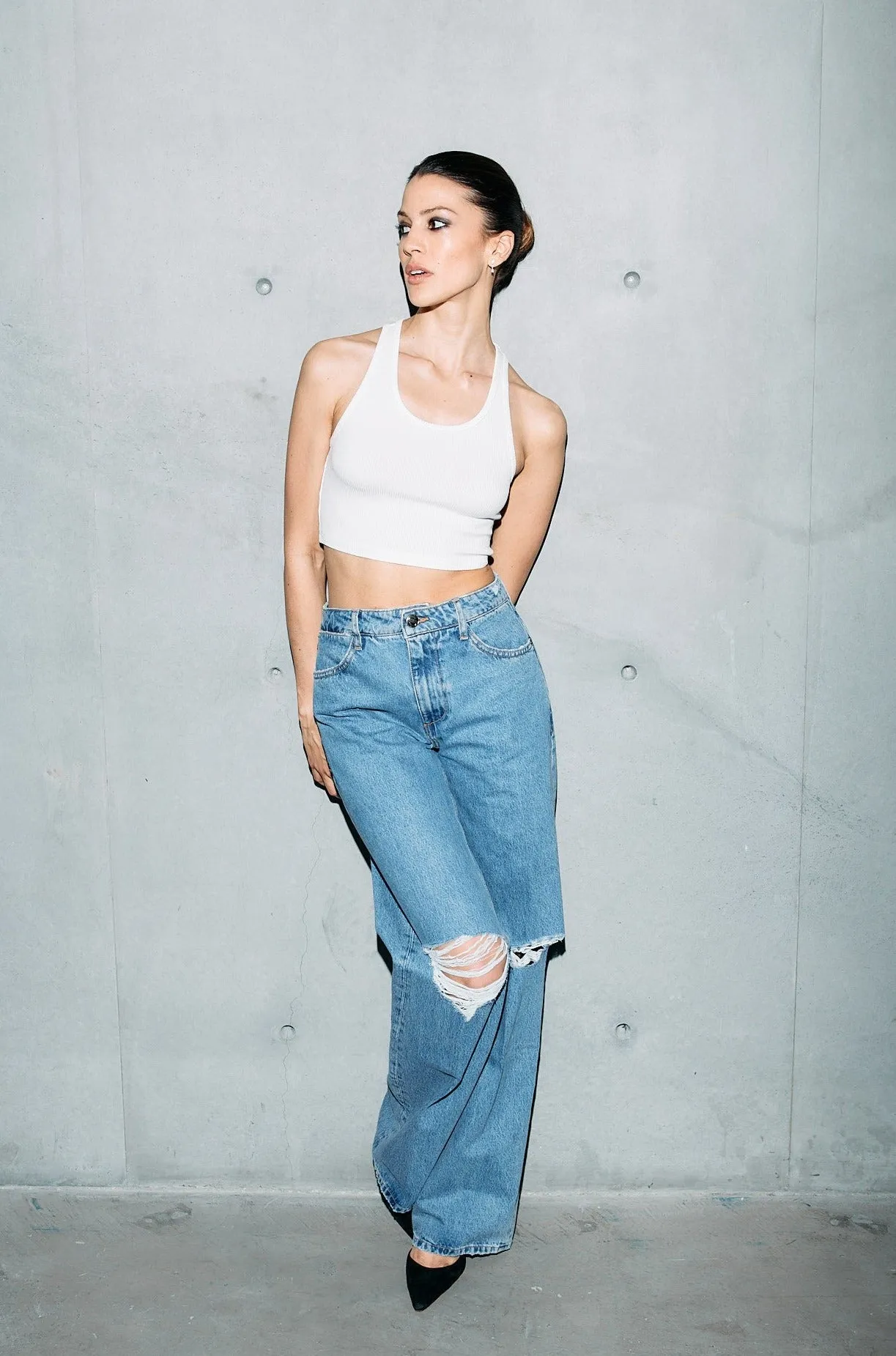 Josephine Distressed Baggy Denim sold by SPRWMN product image thumbnail 2