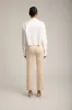 White Cropped Button Down sold by SPRWMN