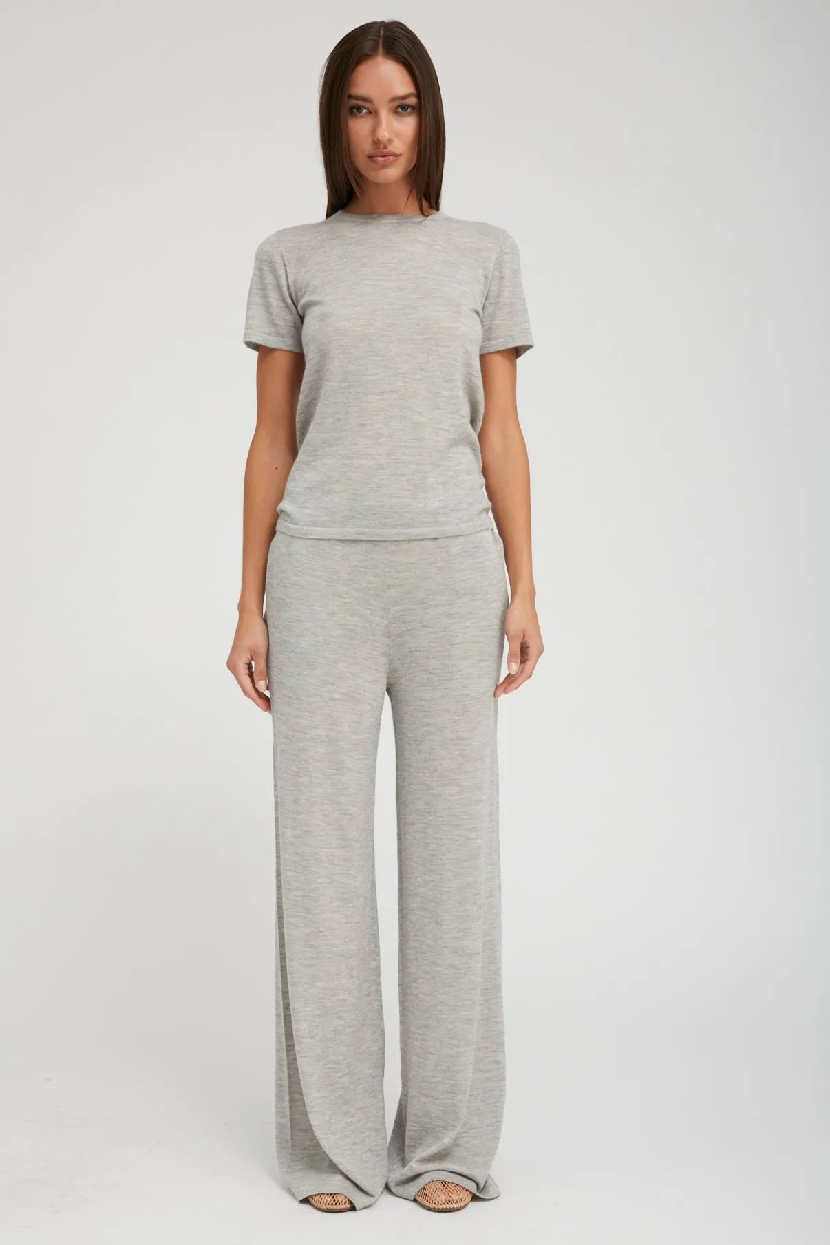 Oxford Ultra Fine Cashmere Wide Leg Pants sold by SPRWMN