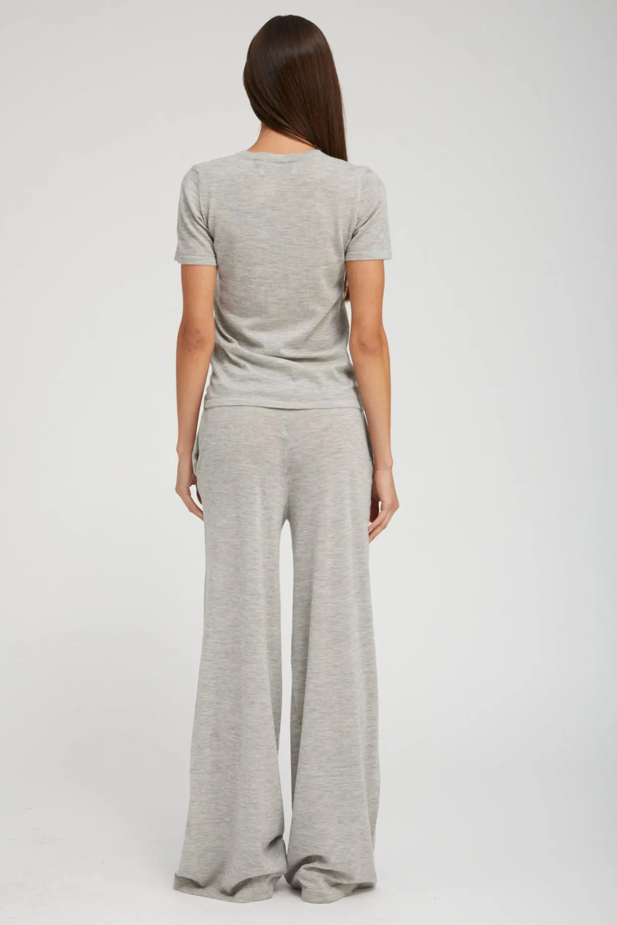Oxford Ultra Fine Cashmere Wide Leg Pants sold by SPRWMN product image thumbnail 4