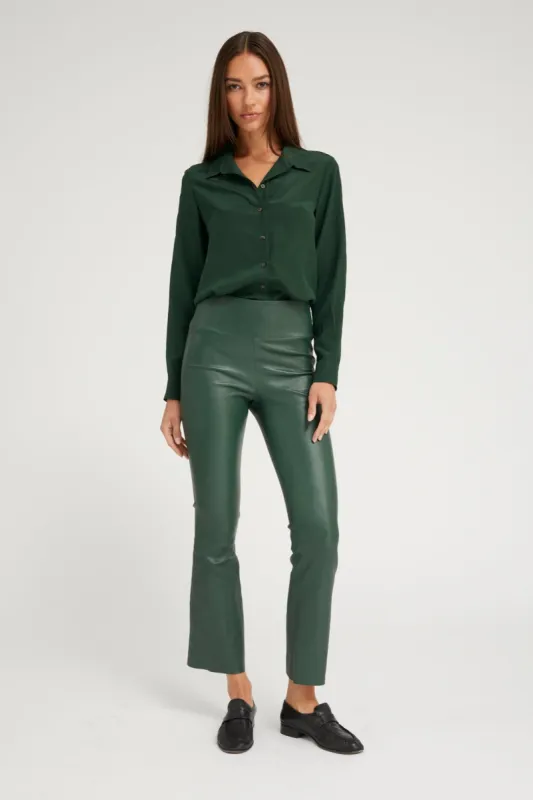 Ivy Leather Ankle Flare sold by SPRWMN