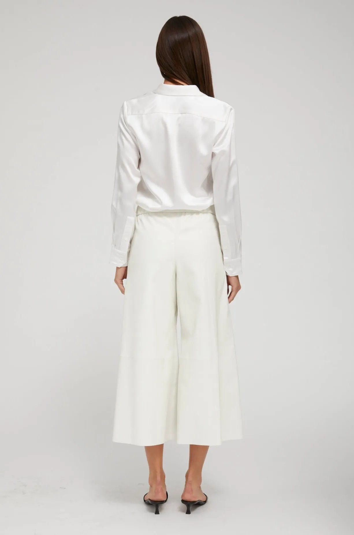 White Leather Culotte sold by SPRWMN product image thumbnail 5