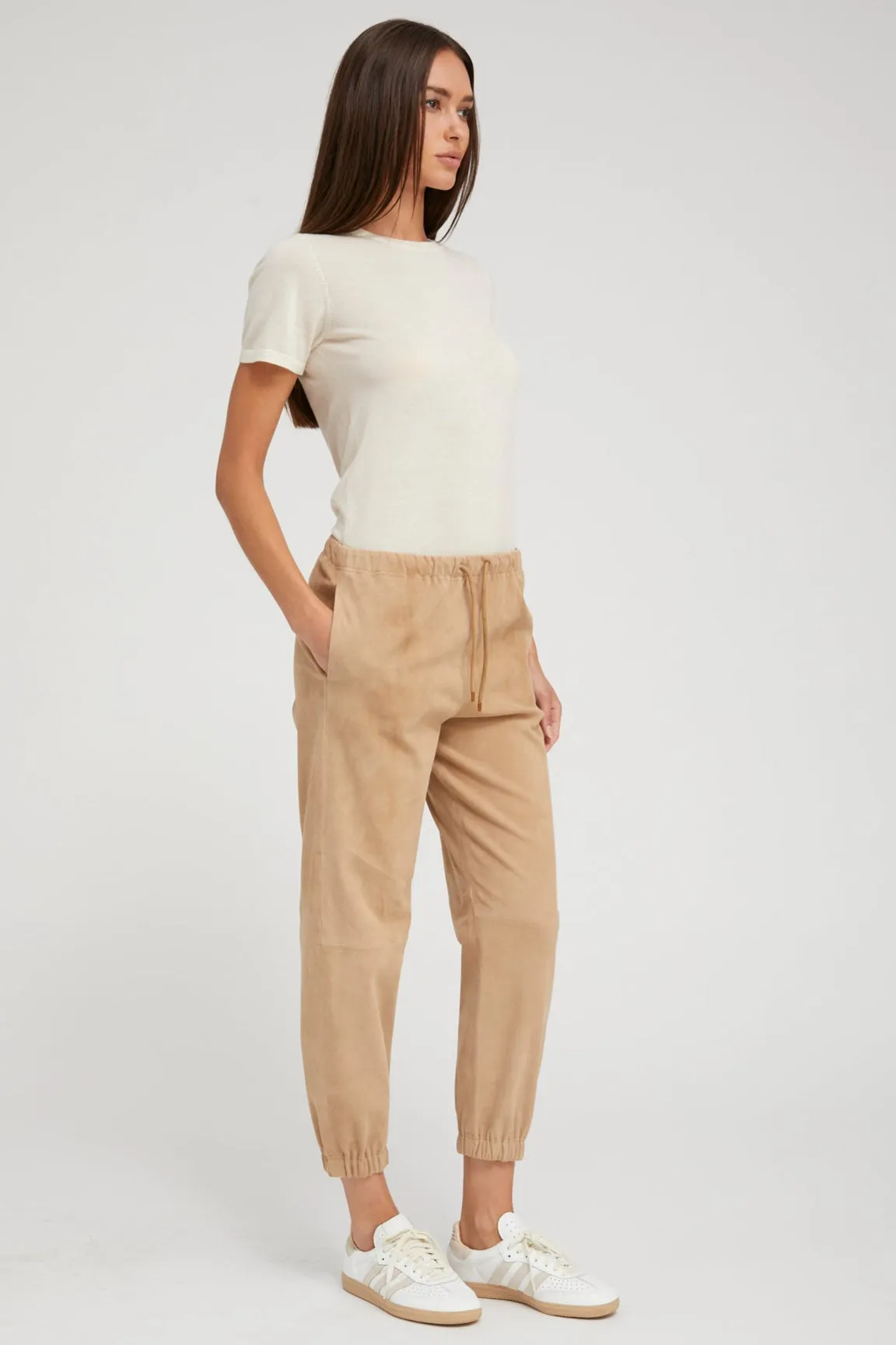 Chalk Ultra Fine Cashmere Tee sold by SPRWMN product image thumbnail 3