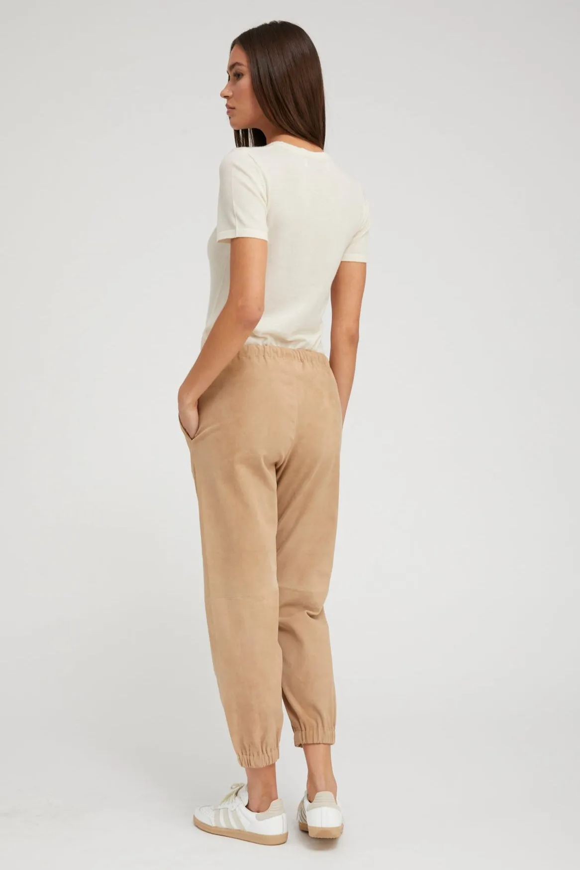 Sand Suede Sweatpants sold by SPRWMN product image thumbnail 3