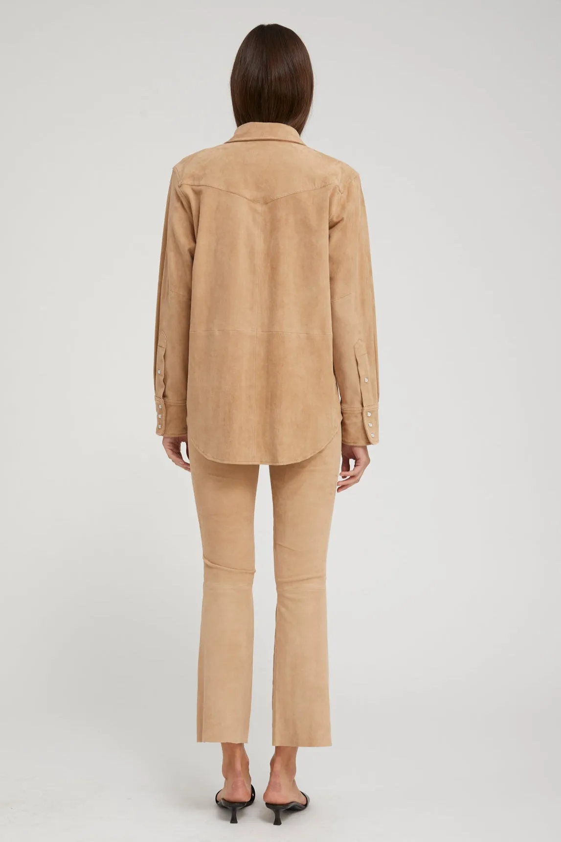 Sand Suede Western Button Down sold by SPRWMN product image thumbnail 5