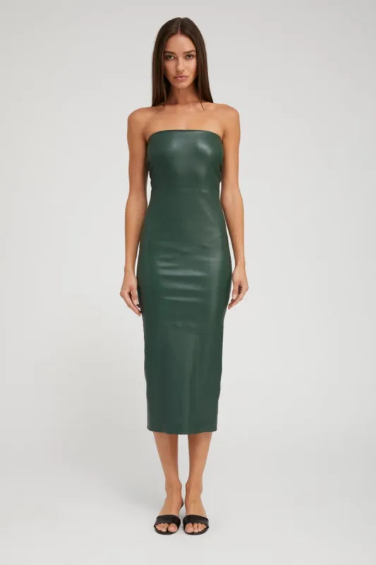 Ivy Leather Tube Dress sold by SPRWMN