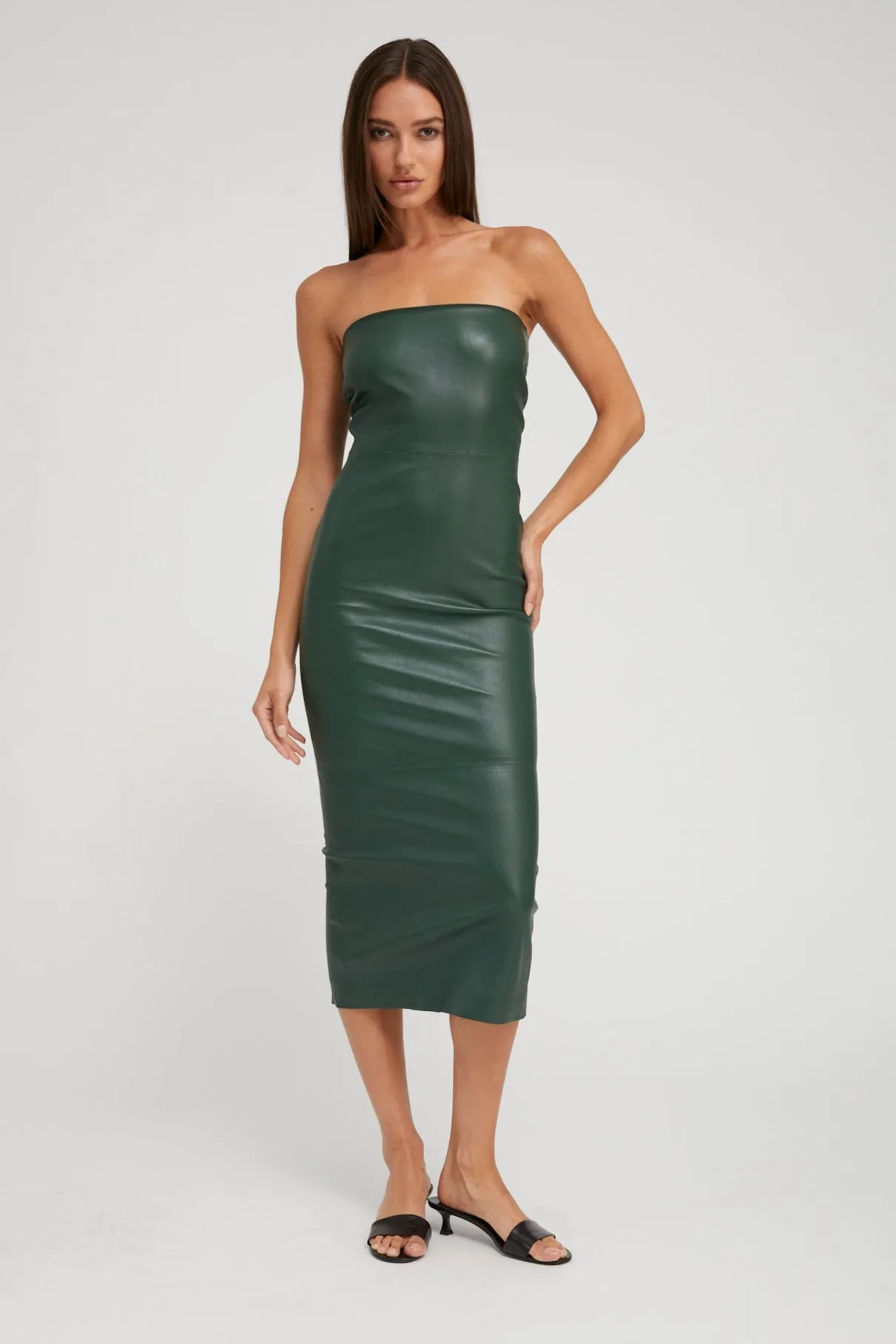 Ivy Leather Tube Dress sold by SPRWMN product image thumbnail 2