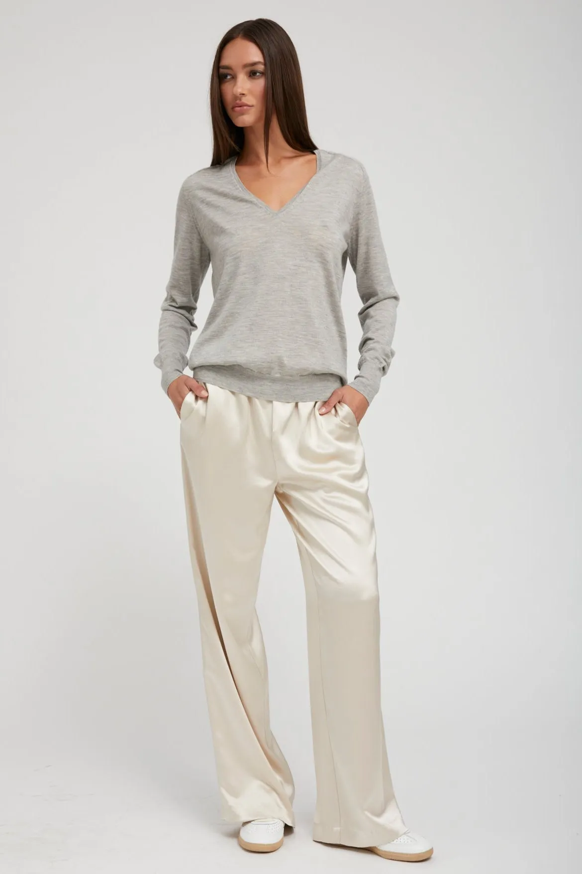 Champagne Silk Kauai Pants sold by SPRWMN product image thumbnail 2