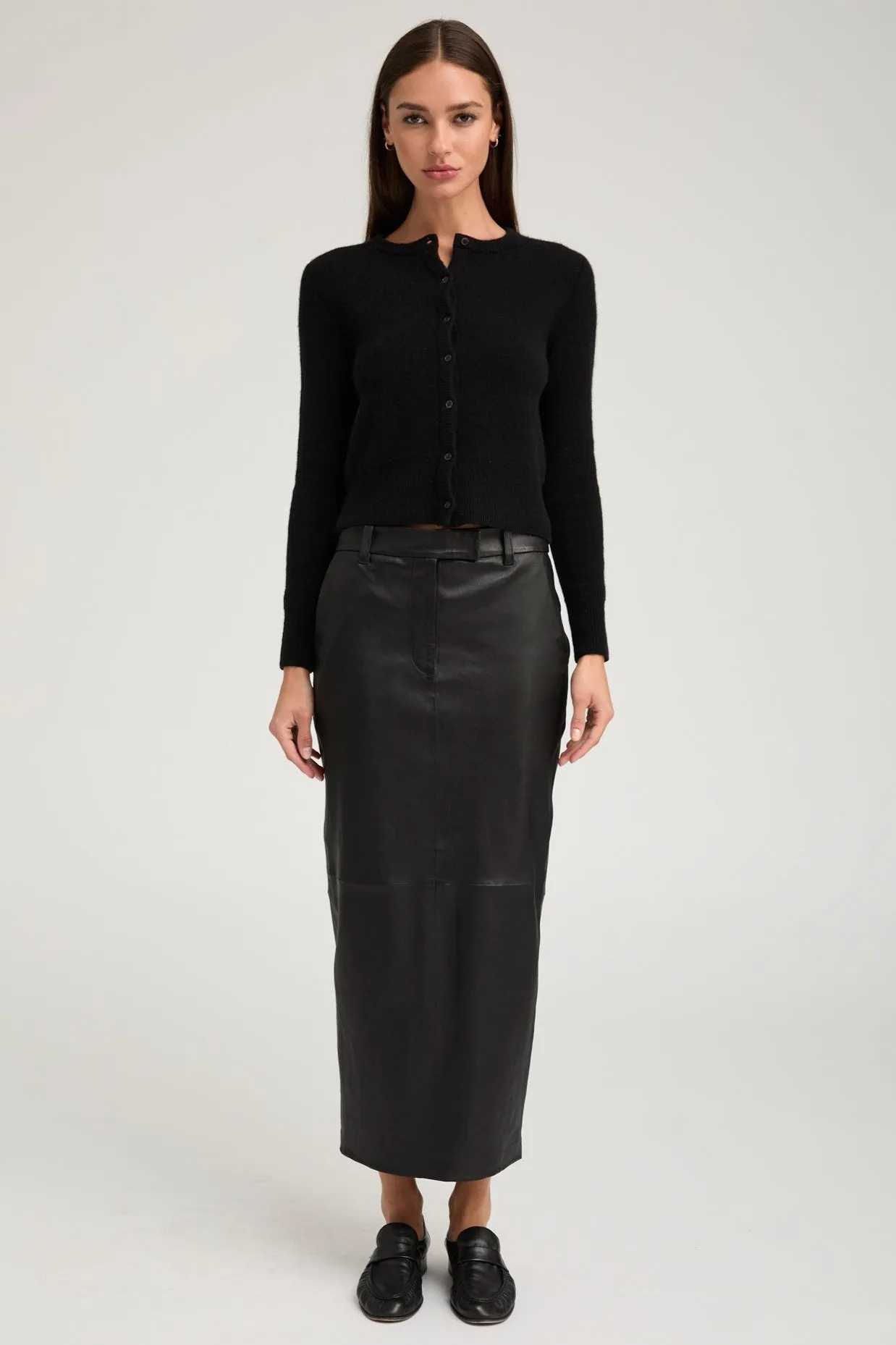 Black Leather Trouser Skirt sold by SPRWMN product image thumbnail 2