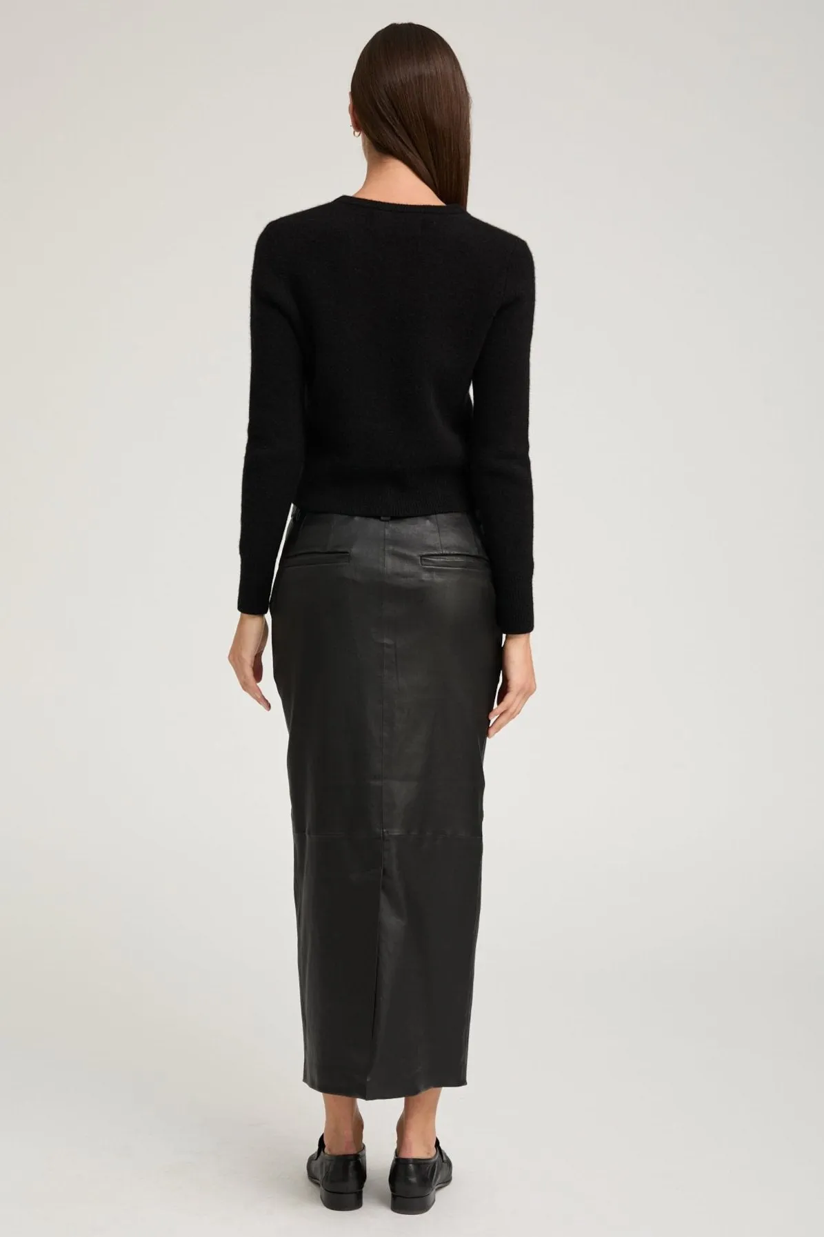 Black Leather Trouser Skirt sold by SPRWMN product image thumbnail 4