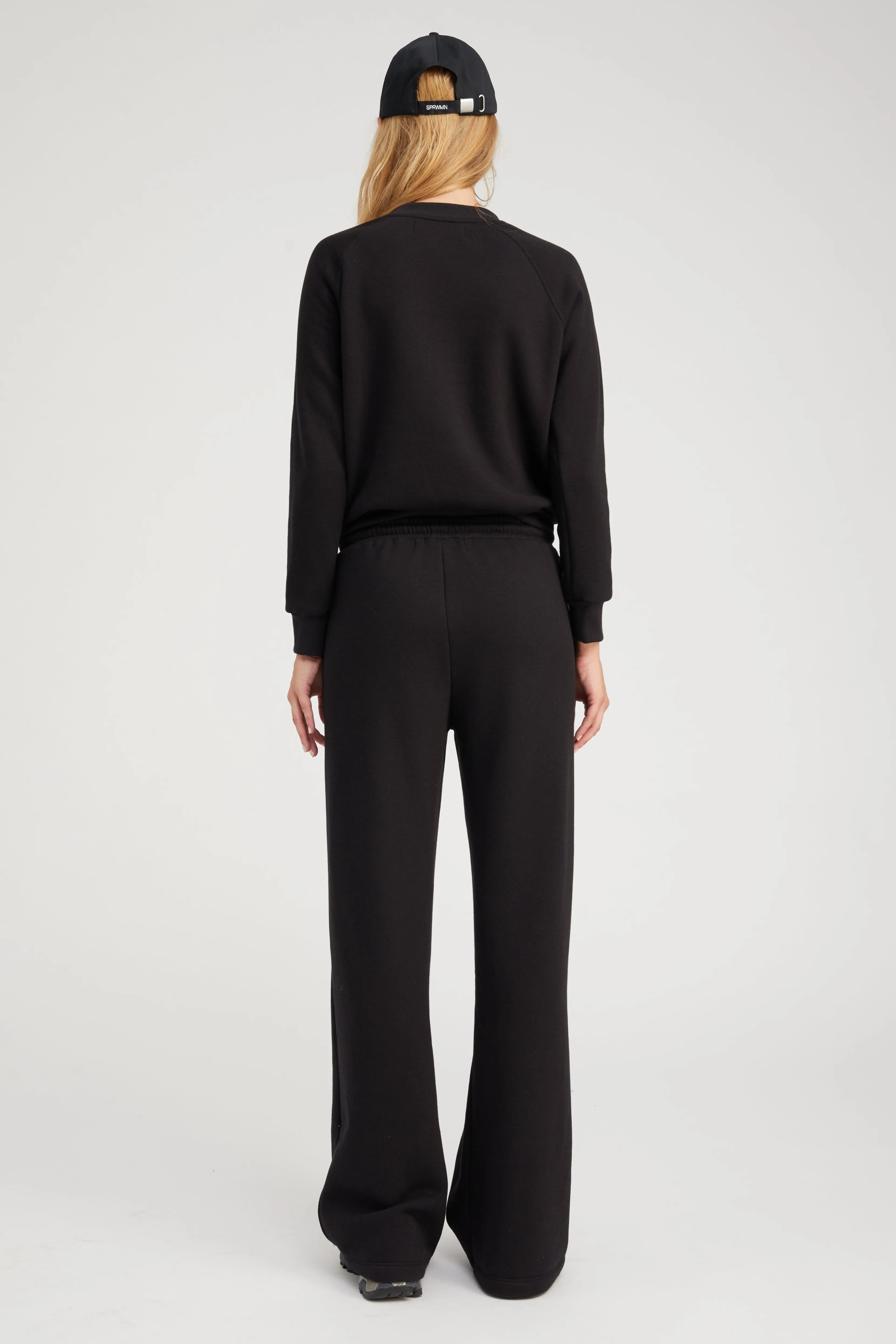 Black Shrunken Raglan Sweatshirt sold by SPRWMN product image thumbnail 5