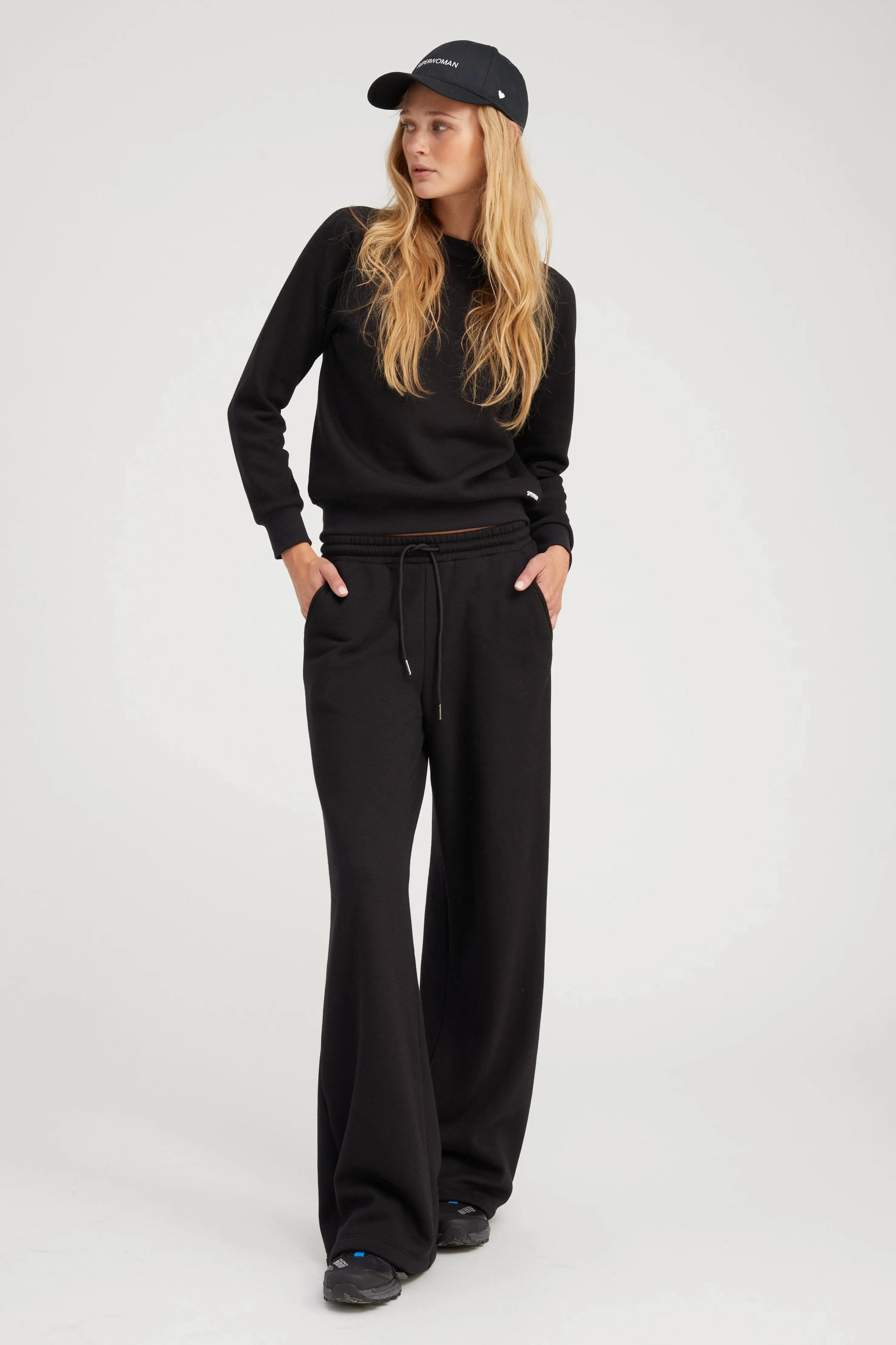 Black Shrunken Raglan Sweatshirt sold by SPRWMN product image thumbnail 3